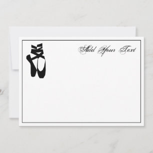 Tarjeta Pequeña Pies de Bailarina de Puntillas DIY Color #2 Siluet
