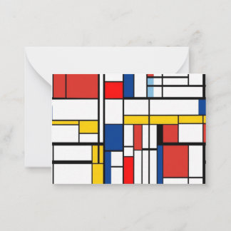 Tarjeta Pequeña Piet Mondrian