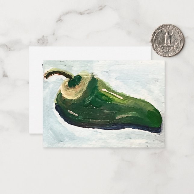 Tarjeta Pequeña Pimiento jalapeño (Anverso/Reverso In Situ)