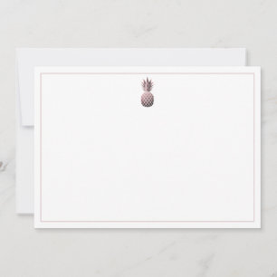Tarjeta Pequeña Piña de oro Rosa