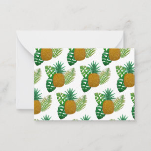 Tarjeta Pequeña Piñas tropicales