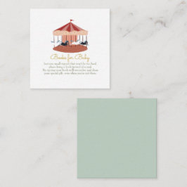 Tarjeta Pequeña Pink Carousoks for Baby Enclosure Card