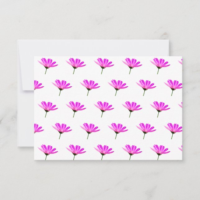 Tarjeta Pequeña Pink Daisy (Anverso)