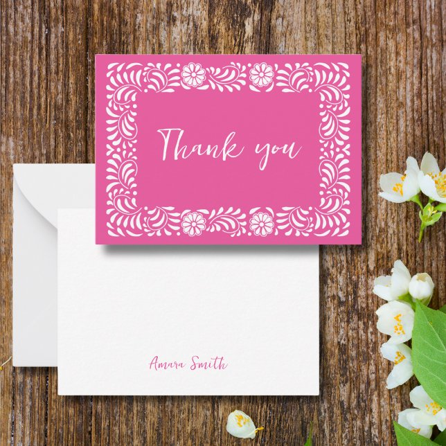 Tarjeta Pequeña PINK Talavera gracias (Subido por el creador)