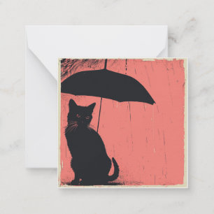 Tarjeta Pequeña Pintor-Patter y pintura imprimen sueños: gato