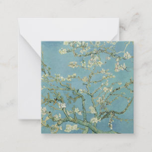 Tarjeta Pequeña Pintura de flores de almendra de Van Gogh