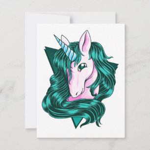 Tarjeta Pequeña Pintura de unicornio Pequeña