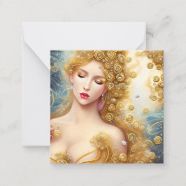 Tarjeta Pequeña Pintura fantástica de una excelente gaita de cienc
