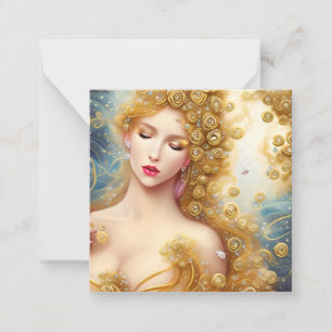Tarjeta Pequeña Pintura fantástica de una excelente gaita de cienc