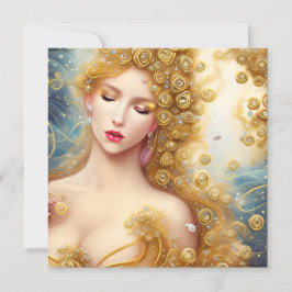 Tarjeta Pequeña Pintura fantástica de una excelente gaita de cienc