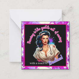Tarjeta Pequeña Pinup_ Nurse Badass