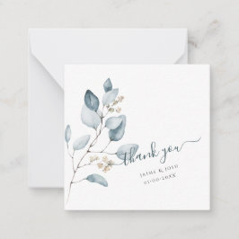 Tarjeta Pequeña PixDezines acuarela Dusty Blue Gum Eucalyptus