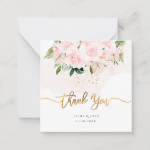 Tarjeta Pequeña PixDezines Elegant H2 Rosas Pintas Rubor Pálidas