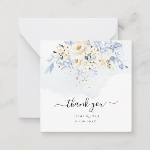 Tarjeta Pequeña PixDezines Elegantes Rosas Hielo Azul Hielo H2 Hid