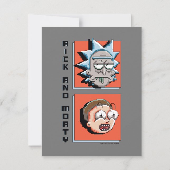 Tarjeta Pequeña Pixelverse Rick y Morty Panel Graphic (Anverso)