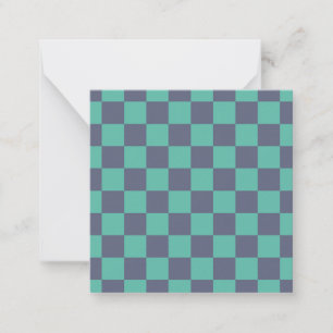 Tarjeta Pequeña Pizarra azul y verde