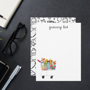 Tarjeta Pequeña Planner de comidas de la lista moderna de producto