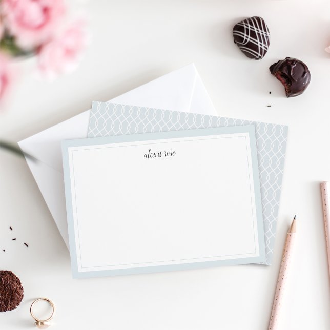 Tarjeta Pequeña Plano de Stationery personalizado simple con cielo (Subido por el creador)
