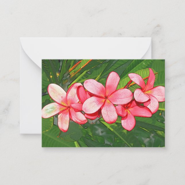 Tarjeta Pequeña Plumeria (Anverso)