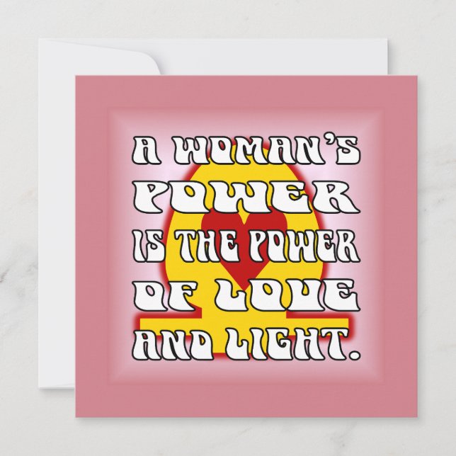 Tarjeta Pequeña Poder de la Mujer (Anverso)