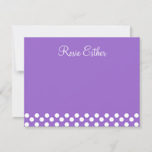 Tarjeta Pequeña Polka Dot Ribbon Bat Mitzvah Gracias