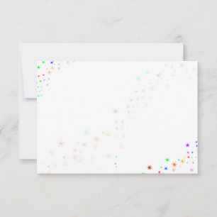 Tarjeta Pequeña Polvo de Hada en Blanco