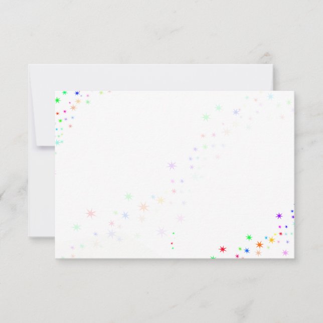 Tarjeta Pequeña Polvo de Hada en Blanco (Anverso)