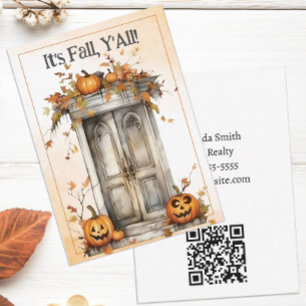Tarjeta Pequeña Pop inmobiliario otoño personalizado por