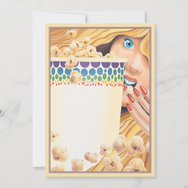 Tarjeta Pequeña Popcorn © (Anverso)