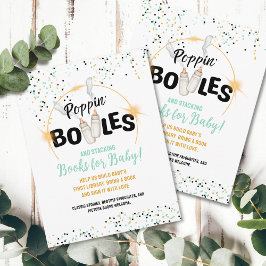 Tarjeta Pequeña Poppin' Bottles and Stacking Books for Baby Card