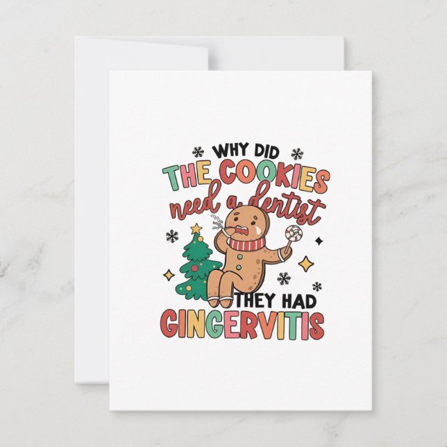 Tarjeta Pequeña ¿Por qué necesitaron las cookies un dental que ten (Anverso)