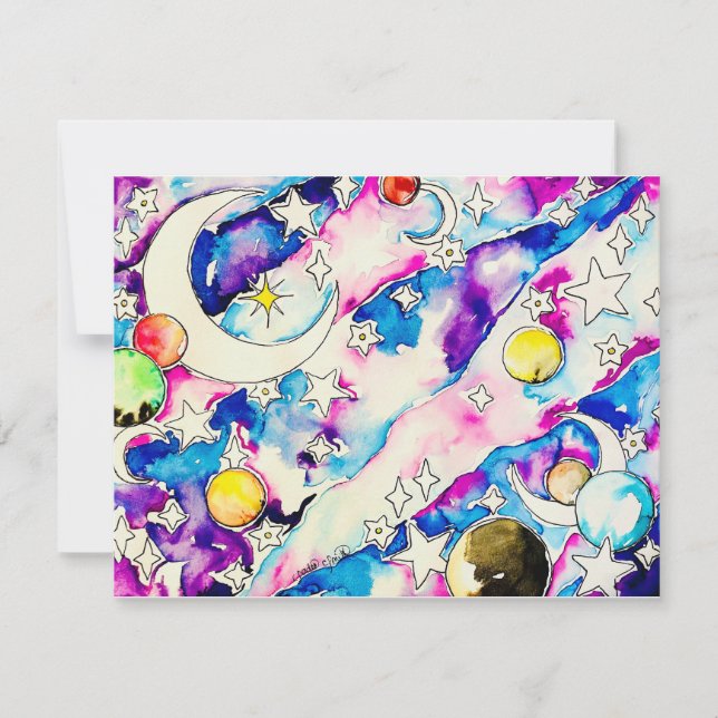 Tarjeta Pequeña Póster Celestial (Anverso)