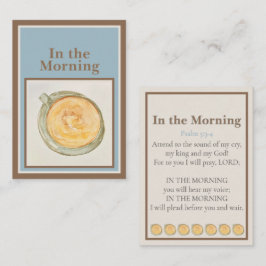 Tarjeta Pequeña Prayer Card: In the Morning — Psalm 5:3-4