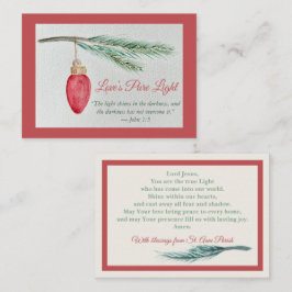 Tarjeta Pequeña Prayer Card - Personalize - Season of Joy