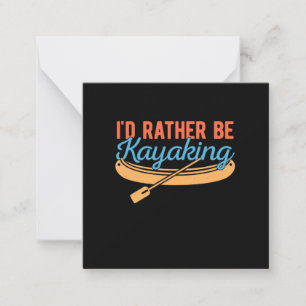 Tarjeta Pequeña Preferiría estar en kayak