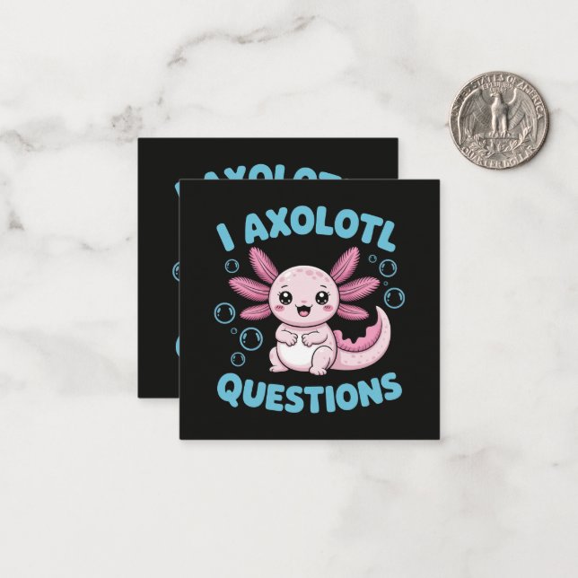 Tarjeta Pequeña Preguntas de Ajolote (Anverso/Reverso In Situ)