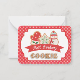 Tarjeta Pequeña Premio a la Galleta Más Atractiva