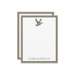 Tarjeta Pequeña Preppy Camouflage Mallard Duck