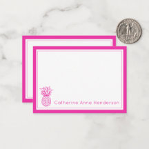 Preppy Tropical Rosa Piña Personalizada