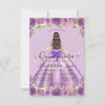 Presupuestario Floral Luz Morada Princesa Quincean