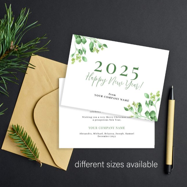 Tarjeta Pequeña Presupuesto 2026 Feliz Año Nuevo feriado de negoci (Subido por el creador)