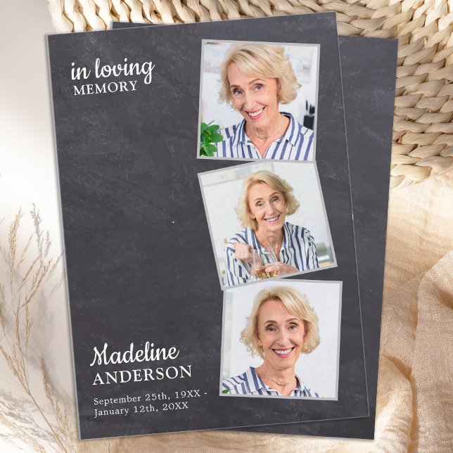 Tarjeta Pequeña Presupuesto 3 Fotografía Simpatía Funeral Gracias (Subido por el creador)