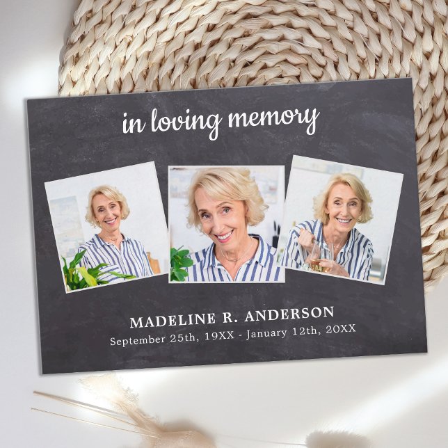 Tarjeta Pequeña Presupuesto 3 Fotografía Simpatía Funeral Gracias (Subido por el creador)