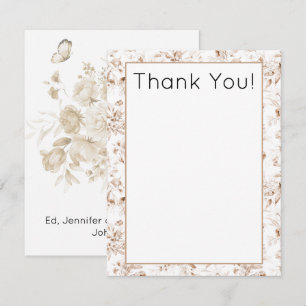 Tarjeta Pequeña Presupuesto, Agradecimiento para Baby Shower Boho