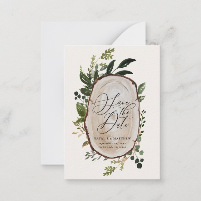 Tarjeta Pequeña presupuesto Caída rústica casa de campo boda invit (Anverso)