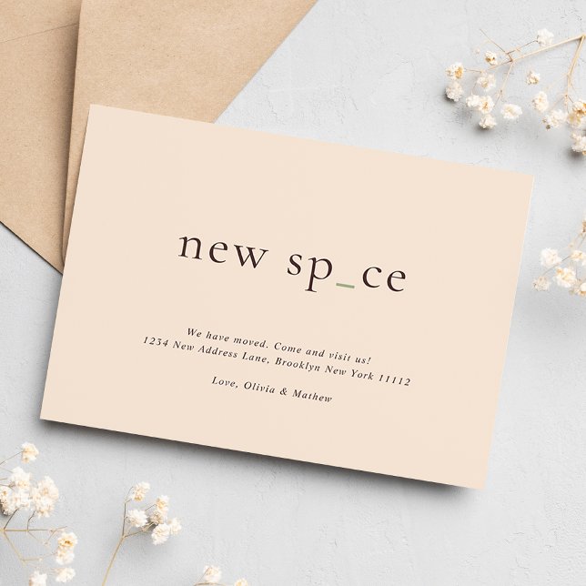 Tarjeta Pequeña PRESUPUESTO Cálido Tierra Nuevo lugar Nuevo espaci (Subido por el creador)