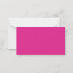 Tarjeta Pequeña PRESUPUESTO CERISE PINK Boda básico moderno