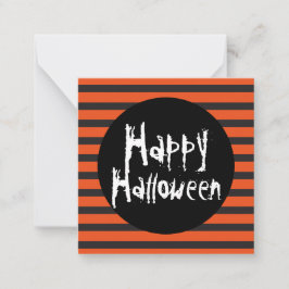 Tarjeta Pequeña PRESUPUESTO MINI Naranja Black Spooky Happy Hallow