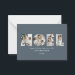 Tarjeta Pequeña presupuesto Navidades Noel negrita 4 foto simple v<br><div class="desc">presupuesto Colorful luminoso y divertido tipografía de Navidades Noel 4 diseño de festividades fotográficas. Colores rojos,  verdes,  azul marino y rosa.</div>