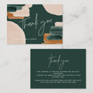 Tarjeta Pequeña presupuesto terracota abstracto ducha de bebé grac